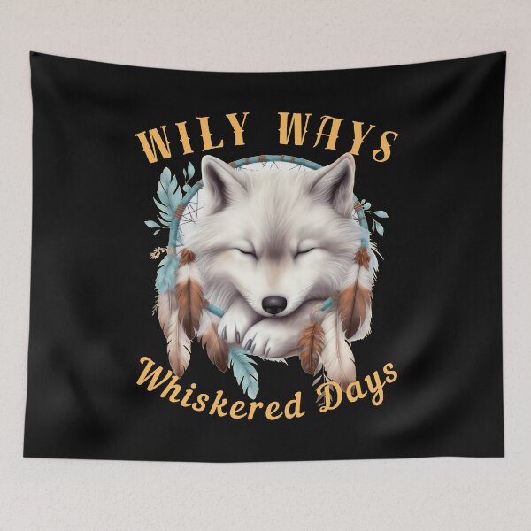 Item preview, Wily Ways, Whiskered Days. fox lover designed and sold by FoxVibes.