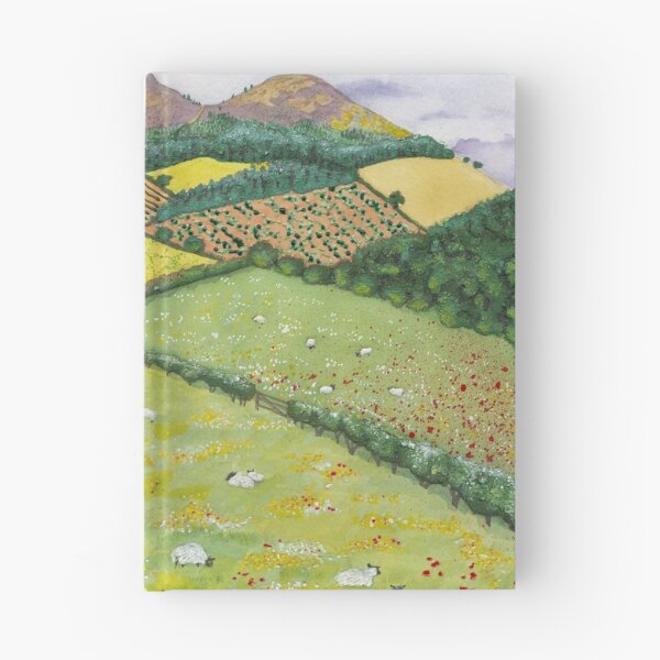 Item preview, The Eildon Hills in Spring (watercolour and mixed media on paper) designed and sold by Painting By Nature.
