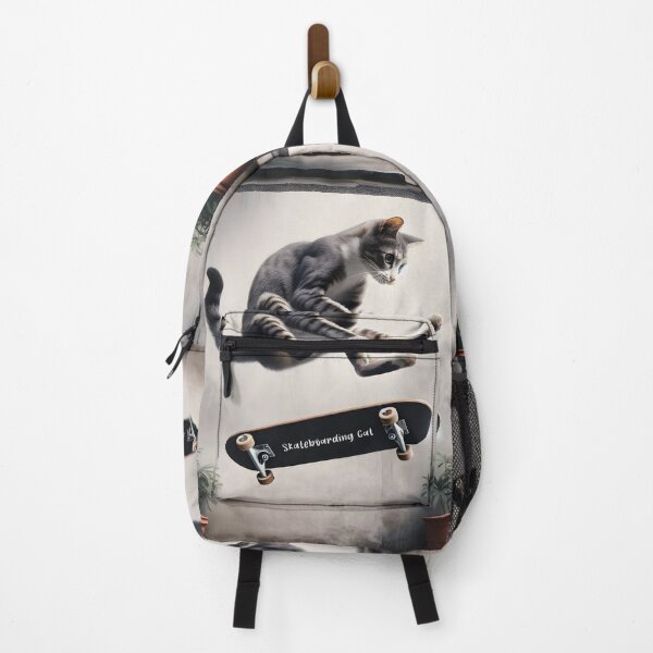 Item preview, Skateboarding Cat Tricks designed and sold by inkArtistryfine.