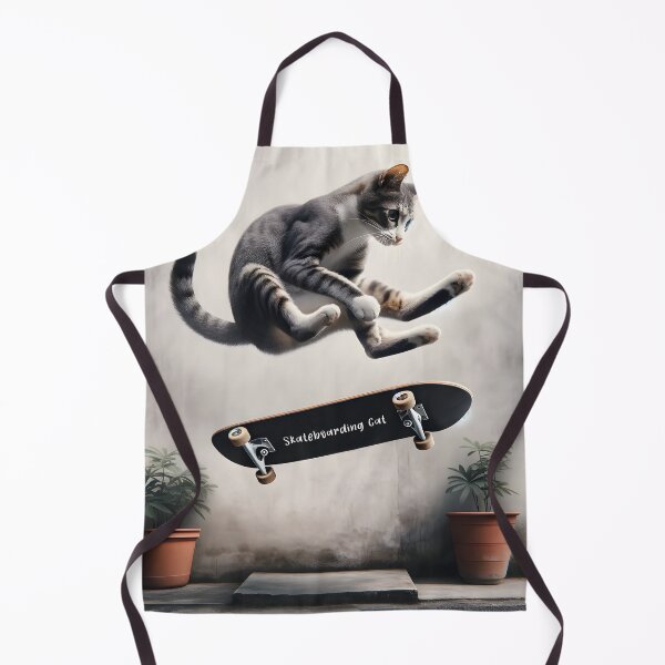 Item preview, Skateboarding Cat Tricks designed and sold by inkArtistryfine.