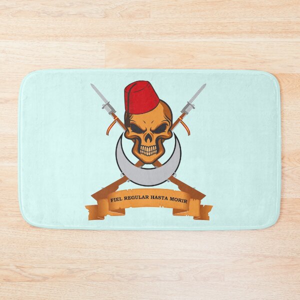 Item preview, Regular, shield with skull and motto designed and sold by okmultimedia.