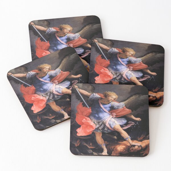 Item preview, Saint Michael the Archangel Quis ut Deus designed and sold by LitanyLane.