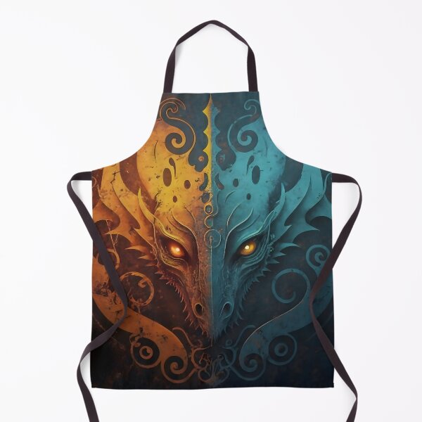 Item preview, Elvish Dragon Head Grunge Design designed and sold by DragonRealms.