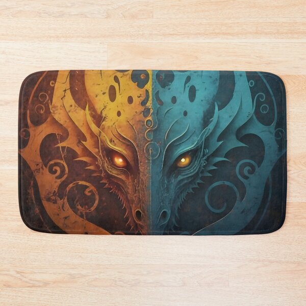 Item preview, Elvish Dragon Head Grunge Design  designed and sold by DragonRealms.