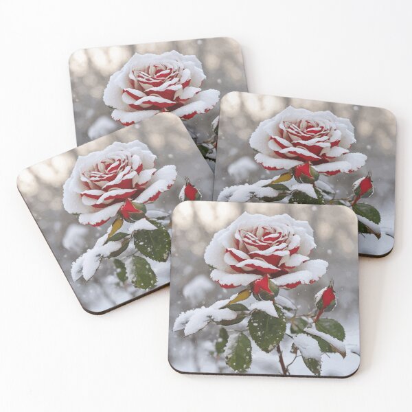 Item preview, Winter Rose in a Snowy Landscape  designed and sold by Vicky Brago-Mitchell®.