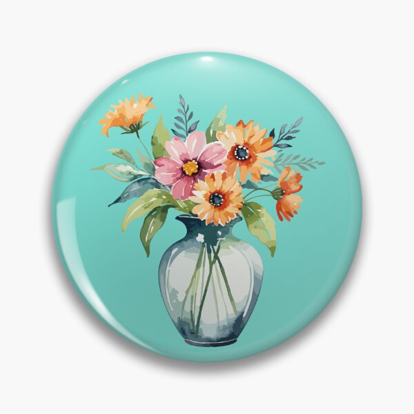 Artikelvorschau, Vase mit Blumen entworfen und verkauft von MindFrank.