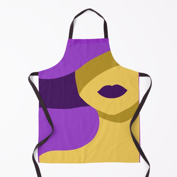 Item preview, Bicolor Yellow and Purple Woman With Hat designed and sold by briestudio.