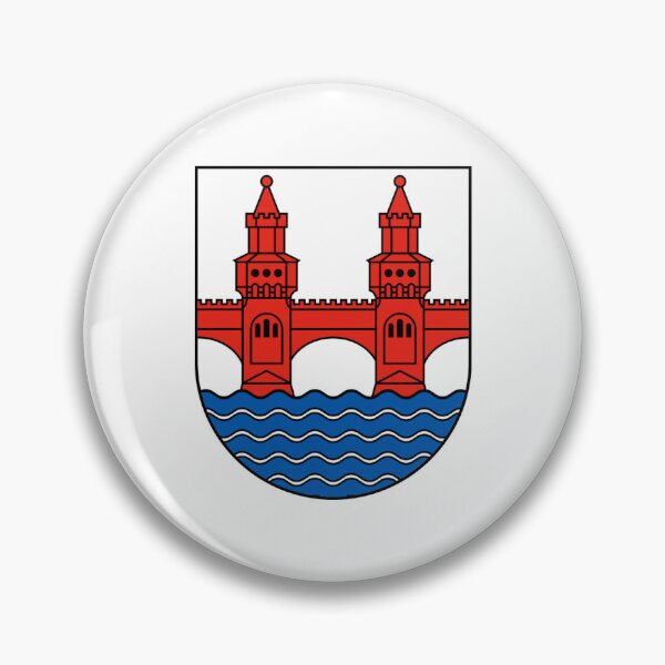 Item preview, Emblem of Friedrichshain-Kreuzberg, a boroughs of Berlin designed and sold by HeraldryCabinet.