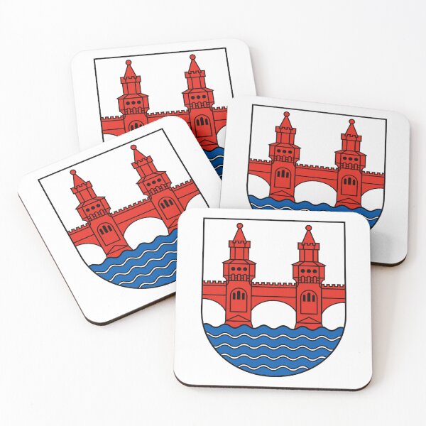 Item preview, Emblem of Friedrichshain-Kreuzberg, a boroughs of Berlin designed and sold by HeraldryCabinet.