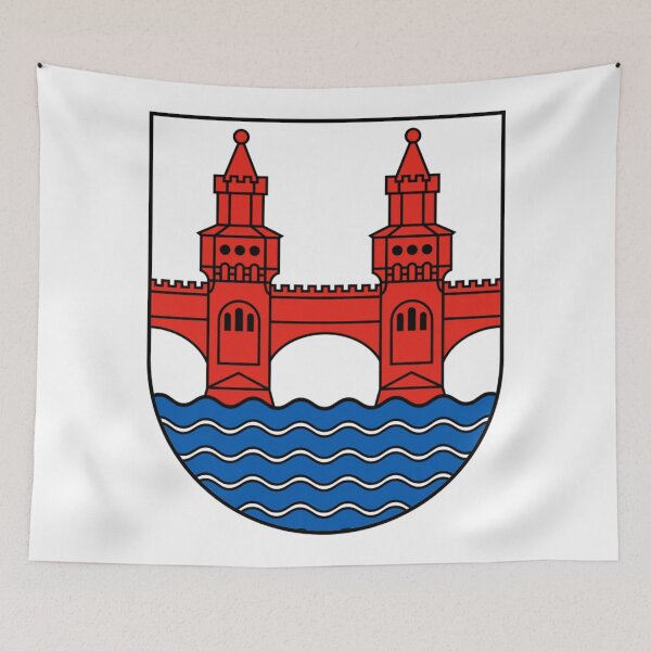 Item preview, Emblem of Friedrichshain-Kreuzberg, a boroughs of Berlin designed and sold by HeraldryCabinet.