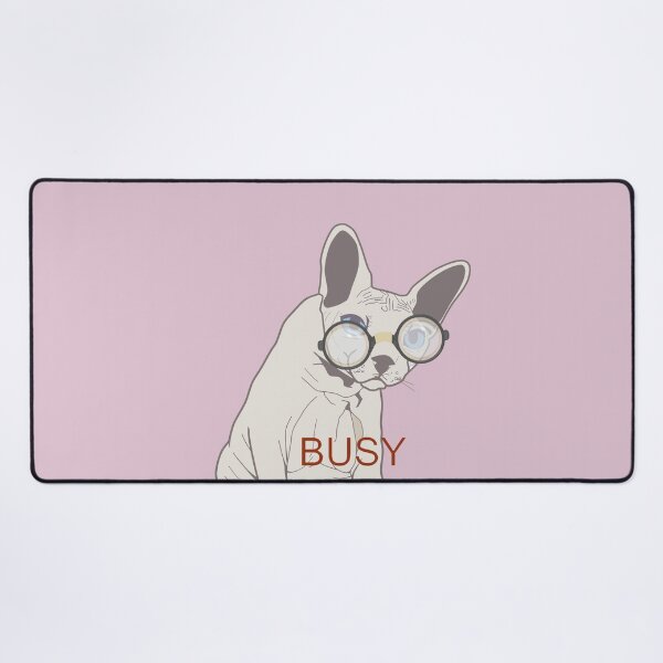 Item preview, Busy Doing Nothing Sphynx Cat Pink designed and sold by ViewerEqualsPhoton.