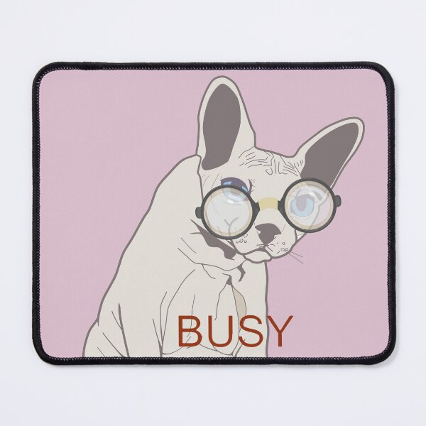 Item preview,  Busy Doing Nothing Sphynx Cat Pink designed and sold by ViewerEqualsPhoton.