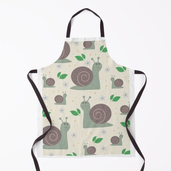 Item preview, Little snail in beigi theme pattern - funny cute art print design designed and sold by HoneyBlizz.