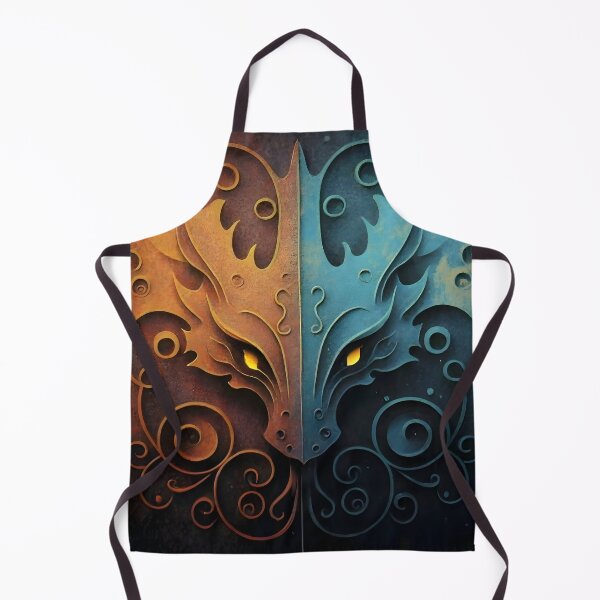 Item preview, Elvish Dragon Head Grunge Design designed and sold by DragonRealms.