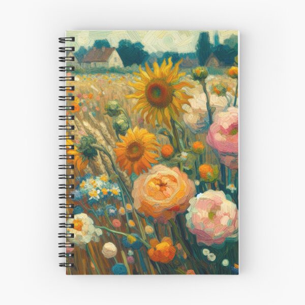 Item preview, Flower Field Painting - Van Gogh Style designed and sold by Star-Fragment.