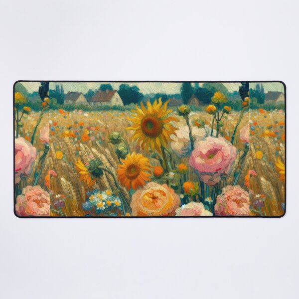 Item preview, Flower Field Painting - Van Gogh Style designed and sold by Star-Fragment.