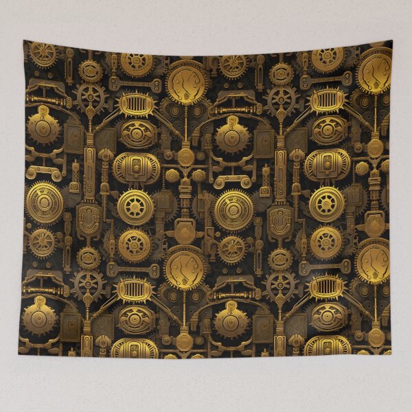 Item preview, Gold Steam Punk Gears designed and sold by Sp3ctrumOfColor.