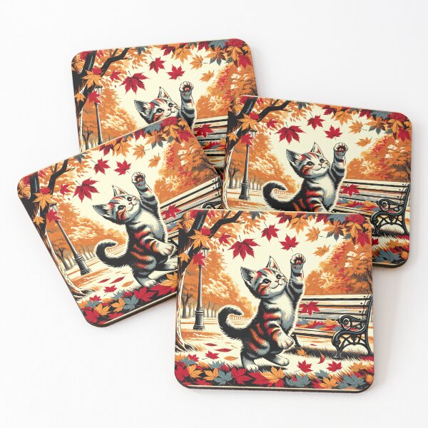Item preview, Milo Cat's Autumn Amble designed and sold by FayeWong.