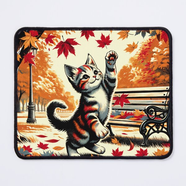 Item preview, Milo Cat's Autumn Amble designed and sold by FayeWong.