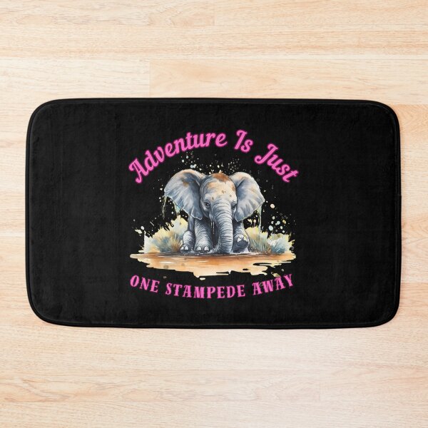 Item preview, Adventure Is Just One Stampede Away. elephant head designed and sold by ElephantVibes.