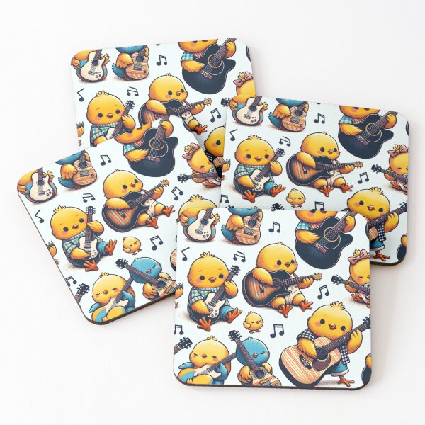 Item preview, Musical Chicks Playing Guitars designed and sold by CoussaZau.