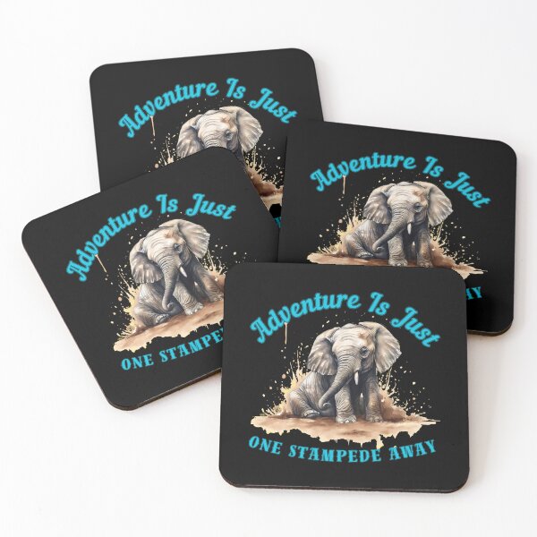 Item preview, Adventure Is Just One Stampede Away. adorable elephant designed and sold by ElephantVibes.