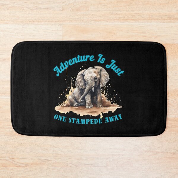 Item preview, Adventure Is Just One Stampede Away. adorable elephant designed and sold by ElephantVibes.
