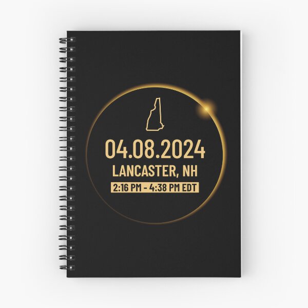 Item preview, Estado de New Hampshire Lancaster NH EE. UU. Totalidad 8 de abril de 2024 Eclipse solar total designed and sold by BunnyPrinceDegn.