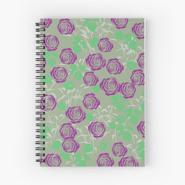 Item preview, Dark Purple Roses on Greenish Beige designed and sold by Yolanda Designs.