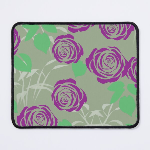 Item preview, Dark Purple Roses on Greenish Beige designed and sold by Yolanda Designs.