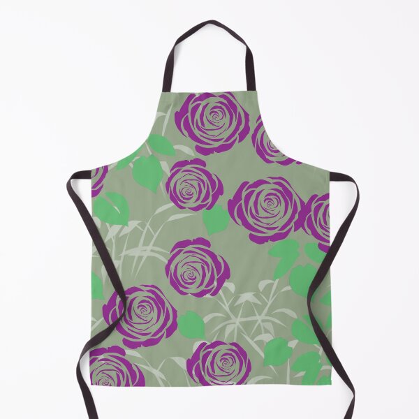 Item preview, Dark Purple Roses on Greenish Beige designed and sold by Yolanda Designs.