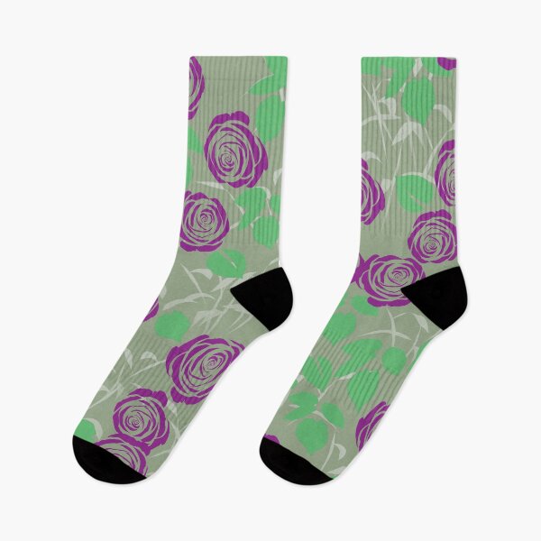 Item preview, Dark Purple Roses on Greenish Beige designed and sold by Yolanda Designs.