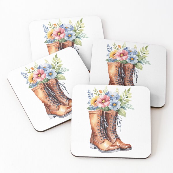 Item preview, Boots With Flowers designed and sold by MindFrank.
