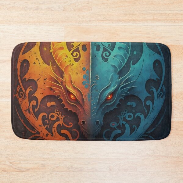 Item preview, Elvish Dragon Head Grunge Design  designed and sold by DragonRealms.