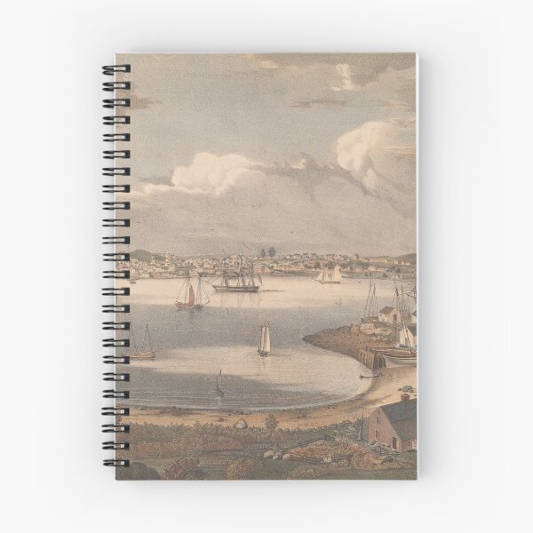 Item preview, Vintage Pictorial Map of Gloucester MA (1836) designed and sold by BravuraMedia.