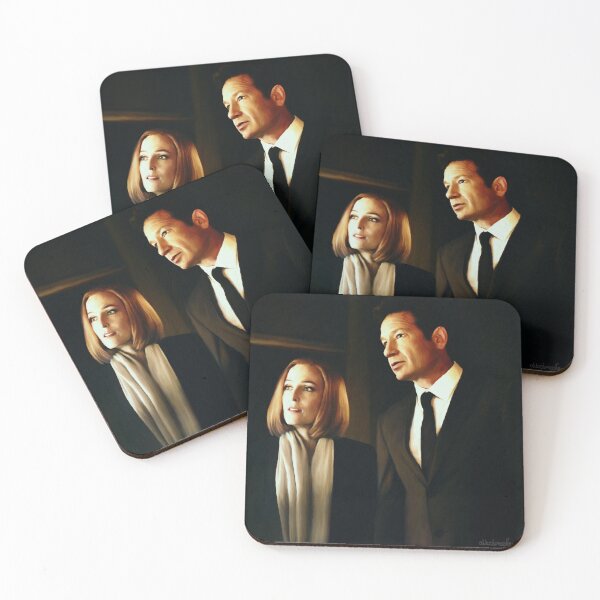 Item preview, Mulder and Scully - oil color painting designed and sold by altaircolin.