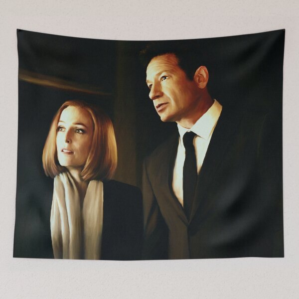 Item preview, Mulder and Scully - oil color painting designed and sold by altaircolin.