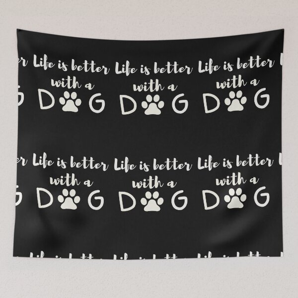 Item preview, Life is better with a dog-s dog ticker designed and sold by medoutfits.