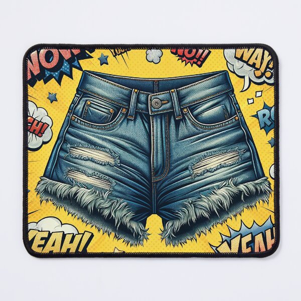 Item preview, Retro Denim Explosion Pop Art designed and sold by inkArtistryfine.