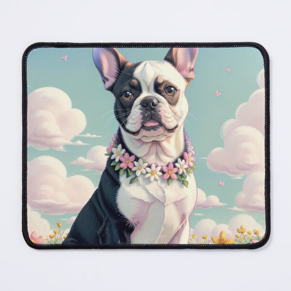 Item preview, Surreal French bulldog artwork in the heaven designed and sold by Tio-Tecun.