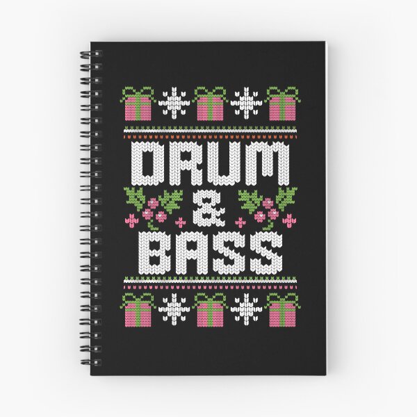 Item preview, DRUM AND BASS  - Ugly Xmas Sweater (white)  designed and sold by Discothreadz.