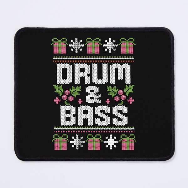 Item preview, DRUM AND BASS - Ugly Xmas Sweater (white) designed and sold by Discothreadz.