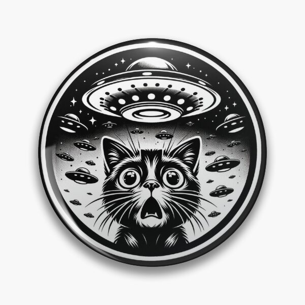 Item preview, Alien UFO Funny Cat  designed and sold by BeansHotTees.