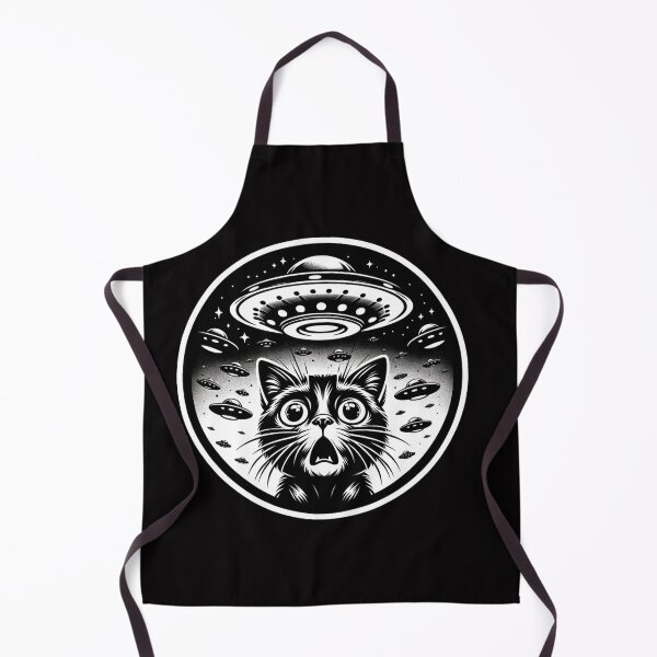 Item preview, Alien UFO Funny Cat designed and sold by BeansHotTees.