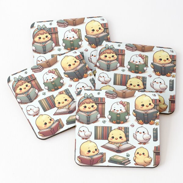 Item preview, Studious Chicks Reading Books designed and sold by CoussaZau.