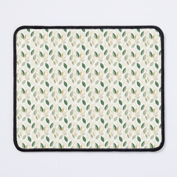 Item preview, Green and White Leaves Art Deco Style Seamless Pattern  designed and sold by Sototos® ⭐⭐⭐⭐⭐.
