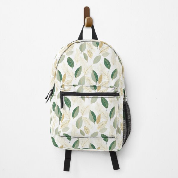Item preview, Green and White Leaves Art Deco Style Seamless Pattern  designed and sold by Sototos® ⭐⭐⭐⭐⭐.