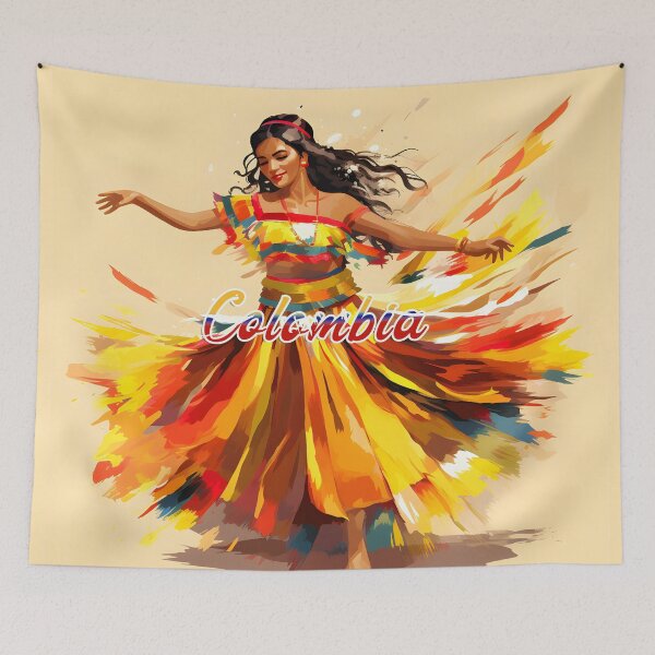 Item preview, Colombian Folk Dance Vibrance designed and sold by inkArtistryfine.
