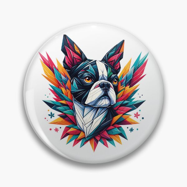 Item preview,  Boston Terrier t-shirt origami funny cute designed and sold by PrintyArts.