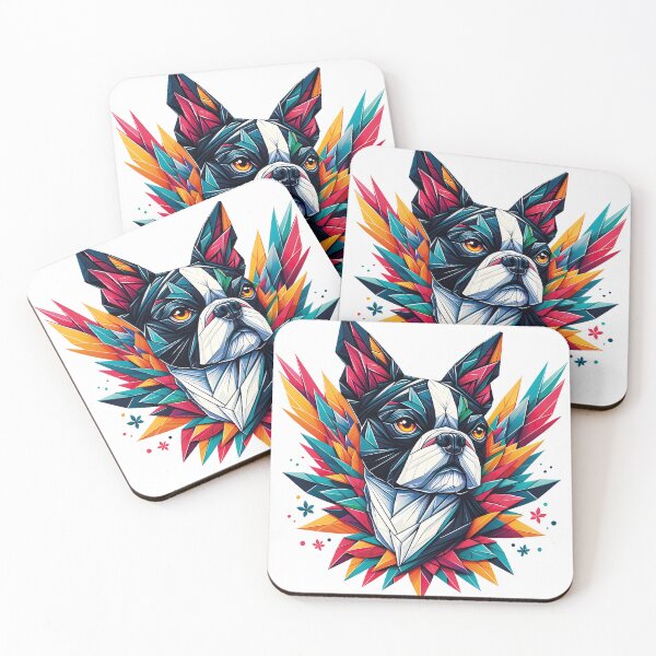 Item preview,  Boston Terrier t-shirt origami funny cute designed and sold by PrintyArts.